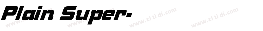 Plain Super字体转换